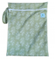 Preview: Blümchen Windelsack/ Wetbag PUL mit Zip FLORAL green (Made in Turkey)